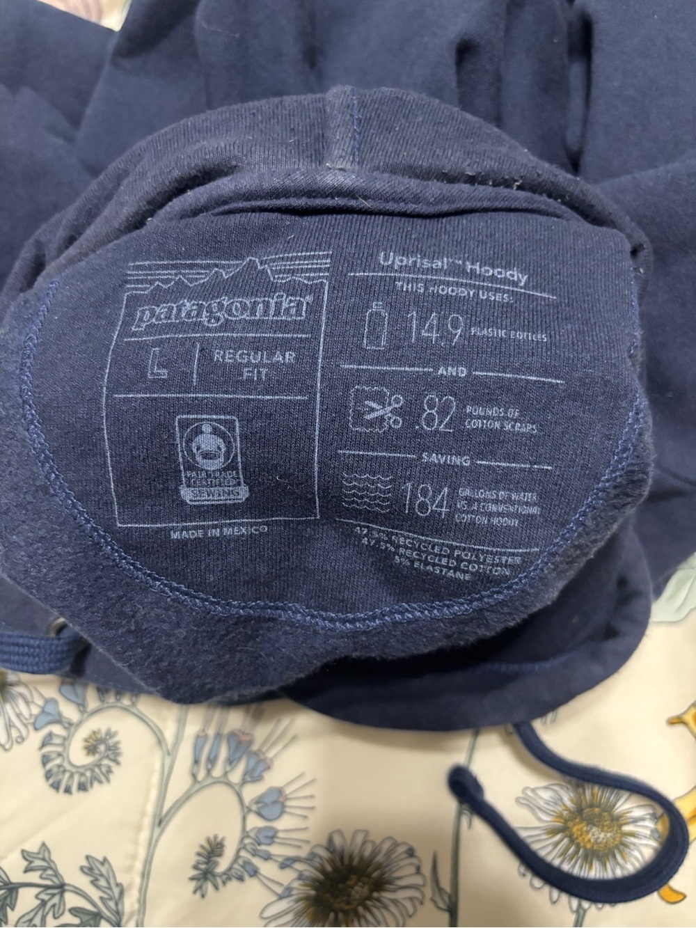 Patagonia Mens Uprisal Navy Hoody